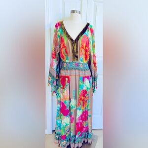 Aratta Silent Journey gorgeous bohemian maxi dress XL